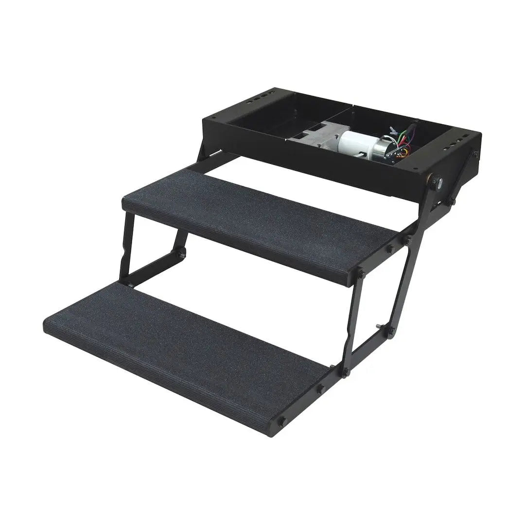 Lippert Components 353543 24' Double Tread Lite Power Step for RVs and Trailers