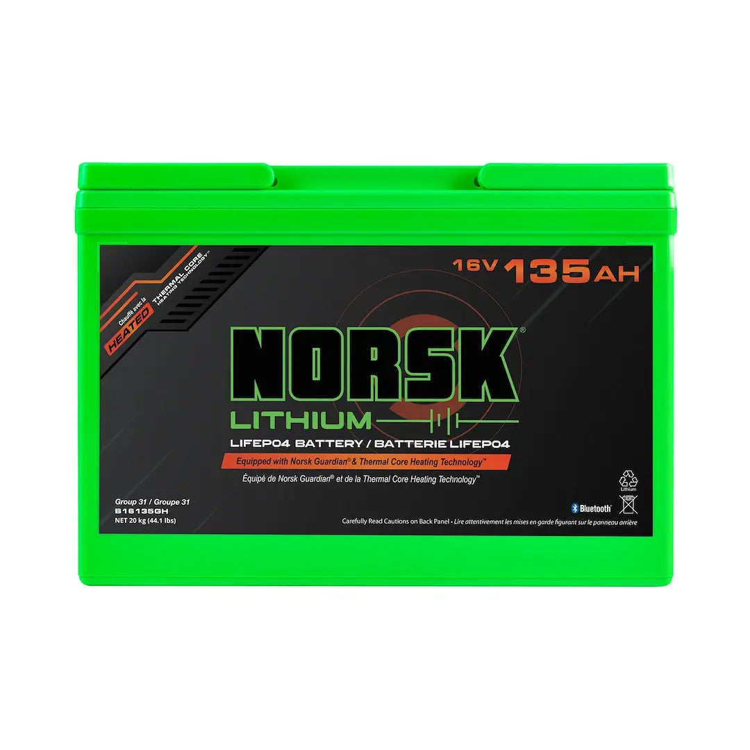 NORSK INC B16135GH 16V 135Ah Lithium Iron Phosphate Trolling and House Battery