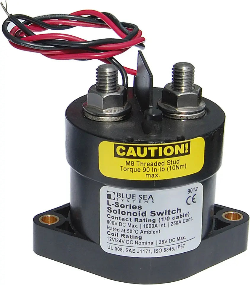 Blue Sea Systems Solenoid L 250A 12/24V (Part Number 9012BSS)