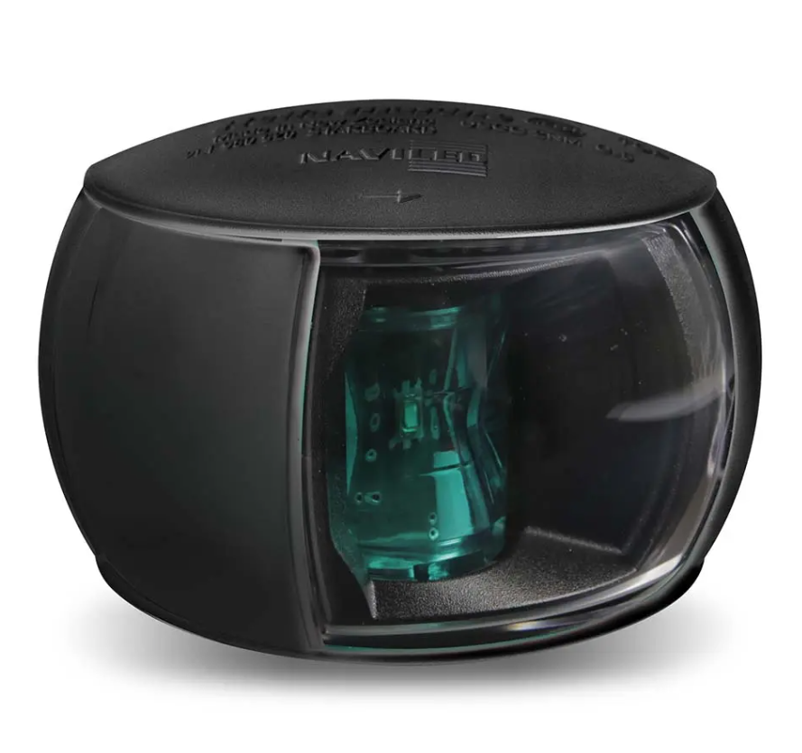 HELLA LIGHTS 980520201 2NM Starboard Green Lens with Black Shell