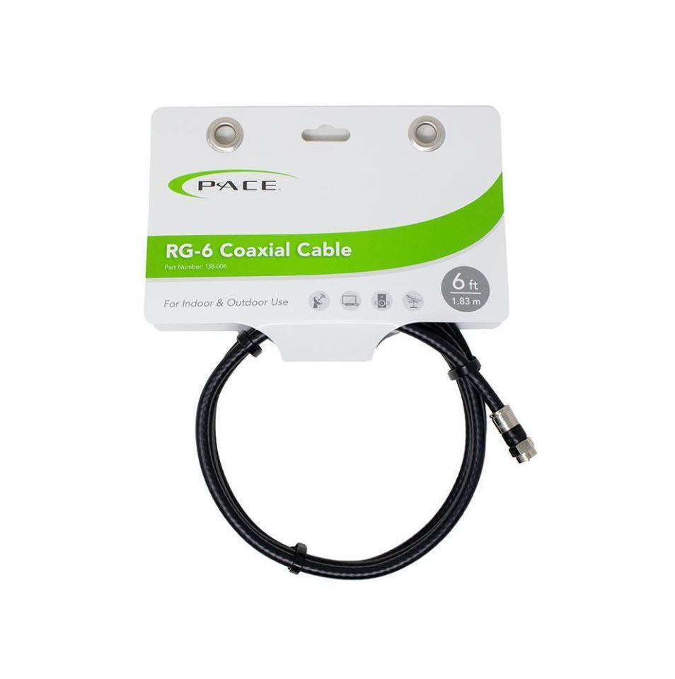 PACE International 6ft Coaxial Cable P6Z138006 for Reliable Signal Transmission