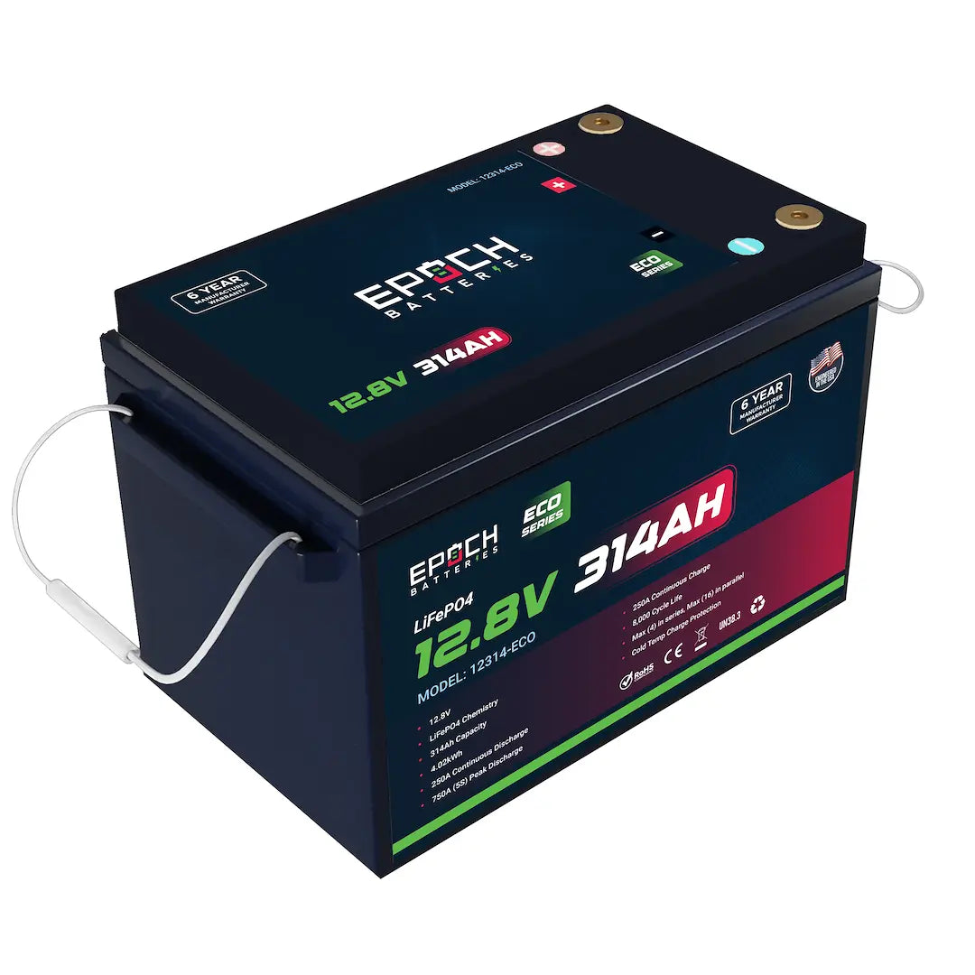 EPOCH BATTER 12314ECO LifePo4 Deep Cycle Battery 12.8V for Reliable Power Storage