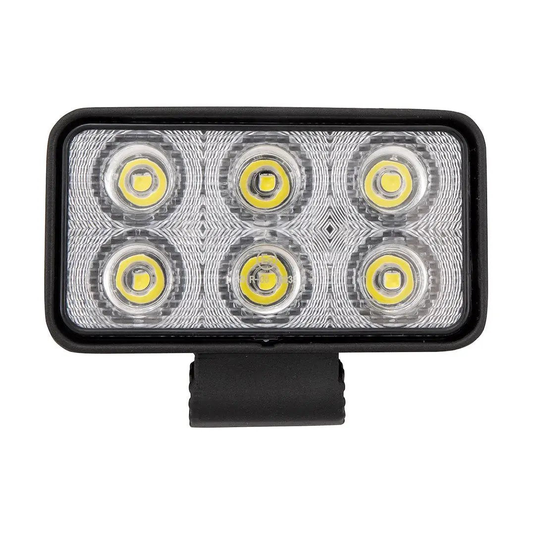 TRAILFX 3X2 Rectangle LED Light Bar - 6x1.5W Single Light by TRAILFX