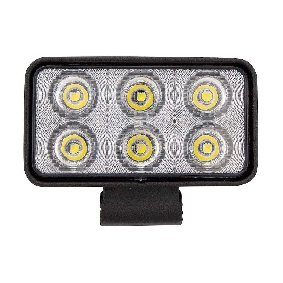 TRAILFX 3X2 Rectangle LED Light Bar - 6x1.5W Single Light