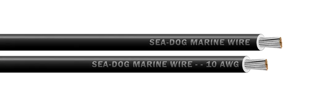 Sea Dog 10 AWG Black Primary Wire, 100 Feet - Durable Marine Electrical Cable