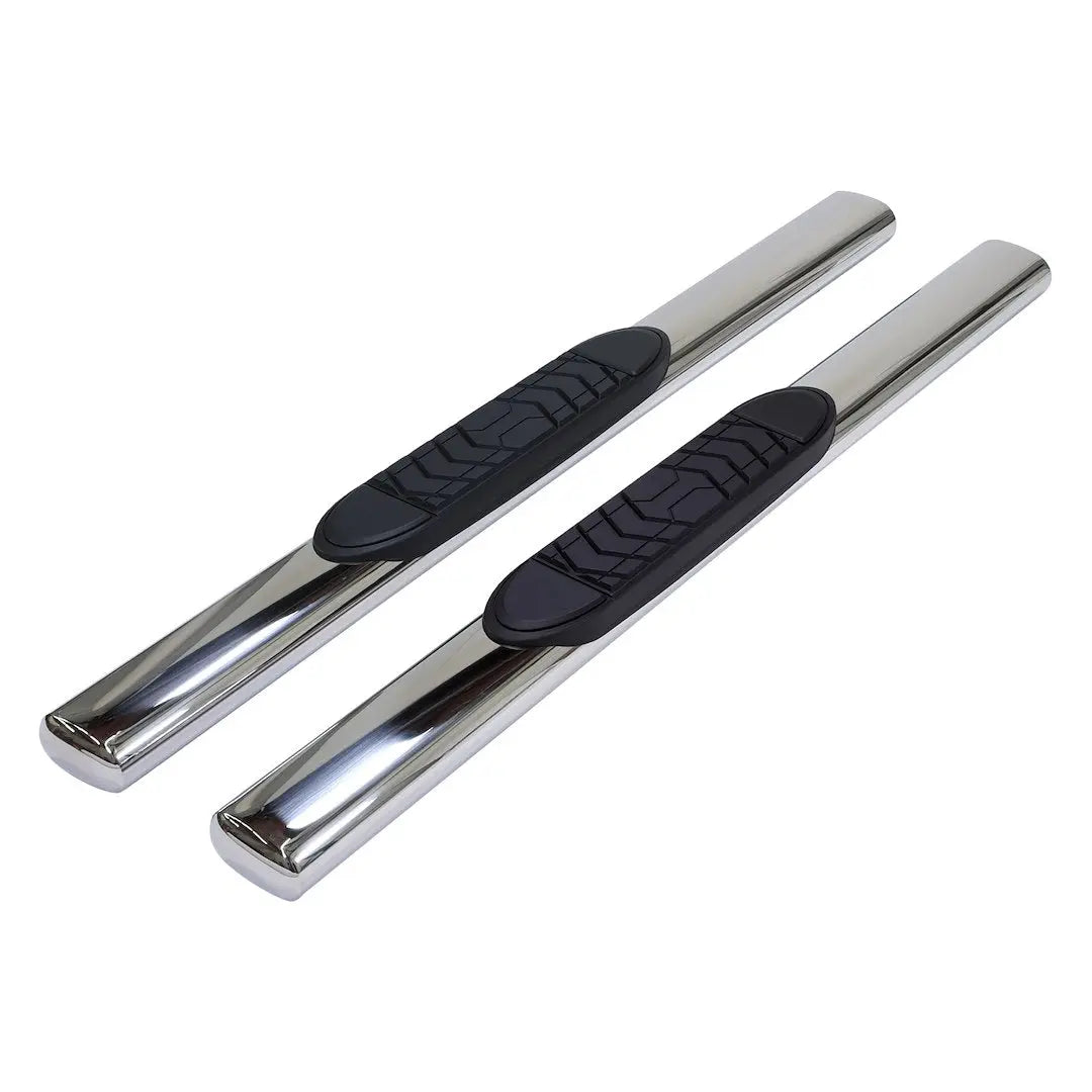 TRAILFX A7097S 5' Oval Stainless Steel Running Board for Chevy Silverado and GMC Sierra 1500 & 2500/3500 HD 2019-2021