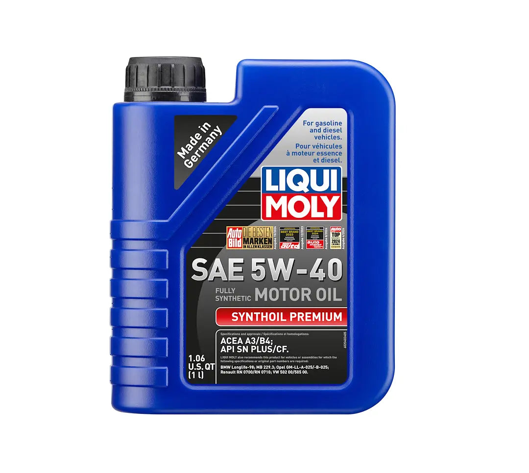 LIQUI MOLY Synthoil Premium SAE 5W-40 Motor Oil - High-Performance Synthetic Lubricant