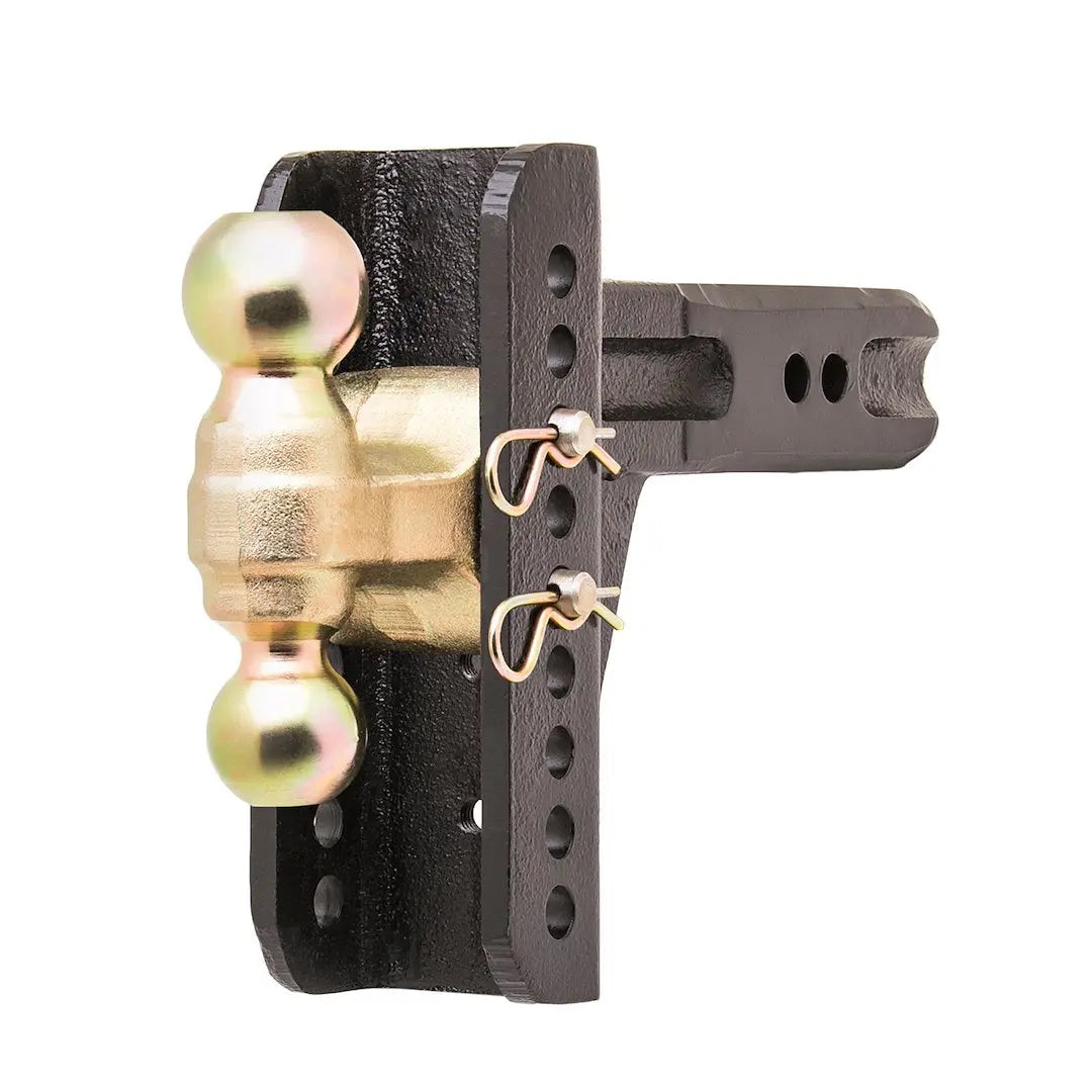 Husky Towing Adjustable Double Ball Hitch with 2.5-Inch Shank and 6-Inch Drop - Part 33254
