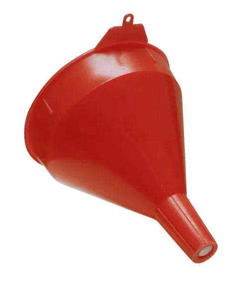 WIRTHCO 32002 2-Quart Red Funnel with Screen for Bulk Liquid Transfer