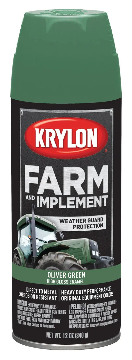 VHT Farm Oliver Green 12 oz - Durable Green Spray Paint for Farm Equipment and Outdoor Projects