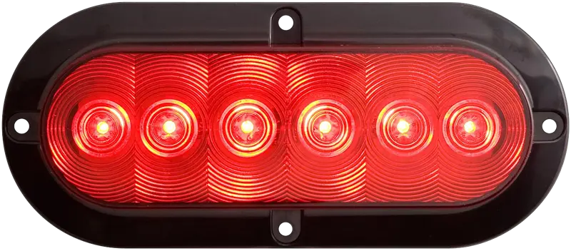 OPTRONICS STL73RBP 6-Inch Red Surface Mount LED Stop/Tail/Turn Light