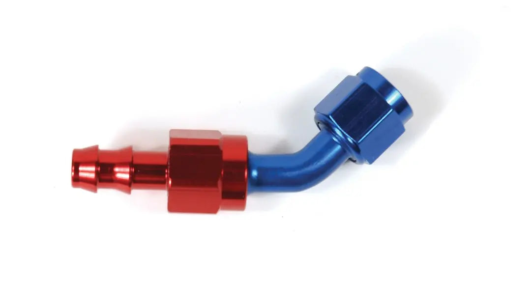 SpeedFX -8AN x 45 Degree Reusable Push-On Hose End Fitting