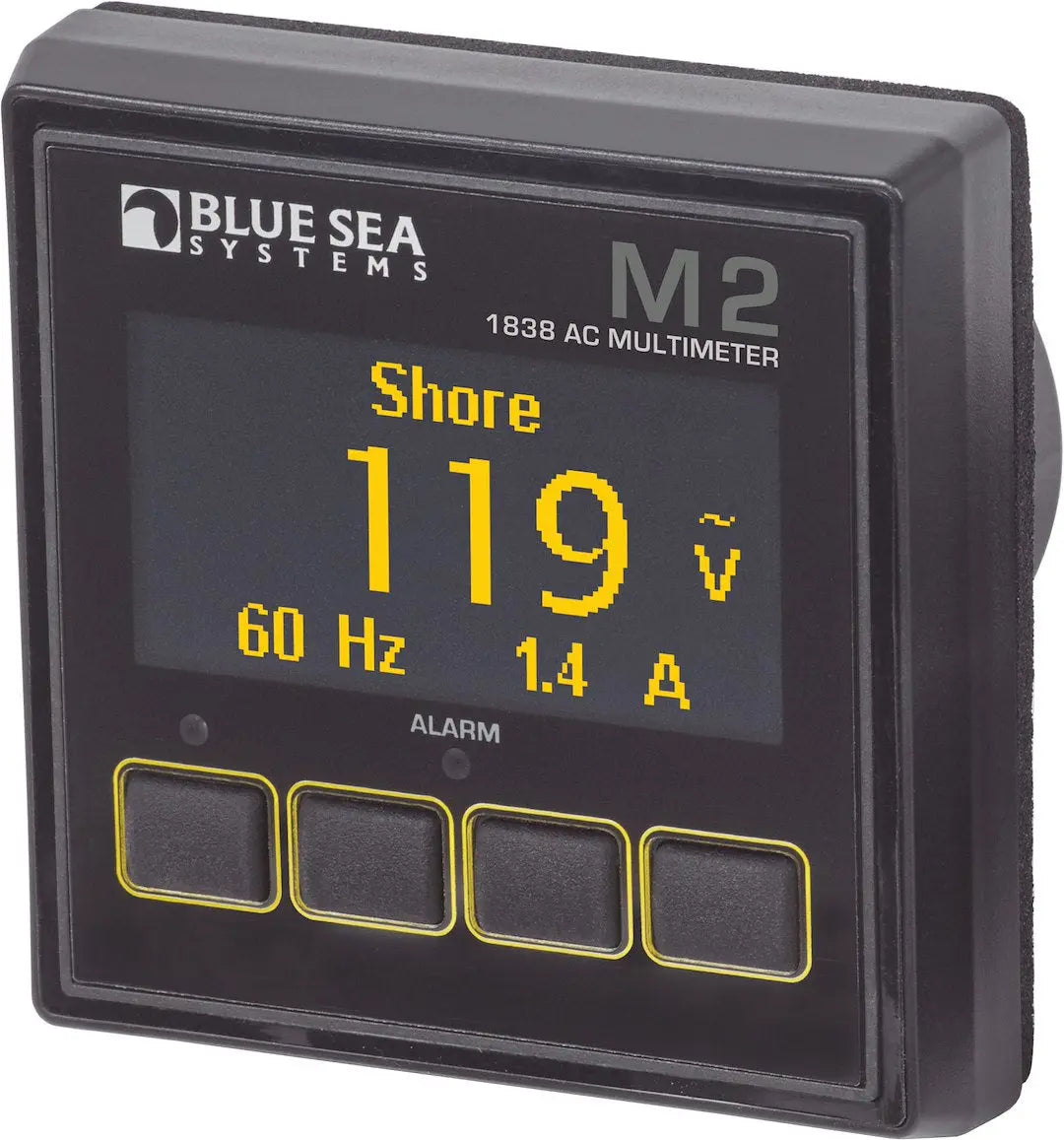 Blue Sea Systems 1838BSS Monitor M2 OLED AC Multimeter for Accurate Voltage and Current Measurements