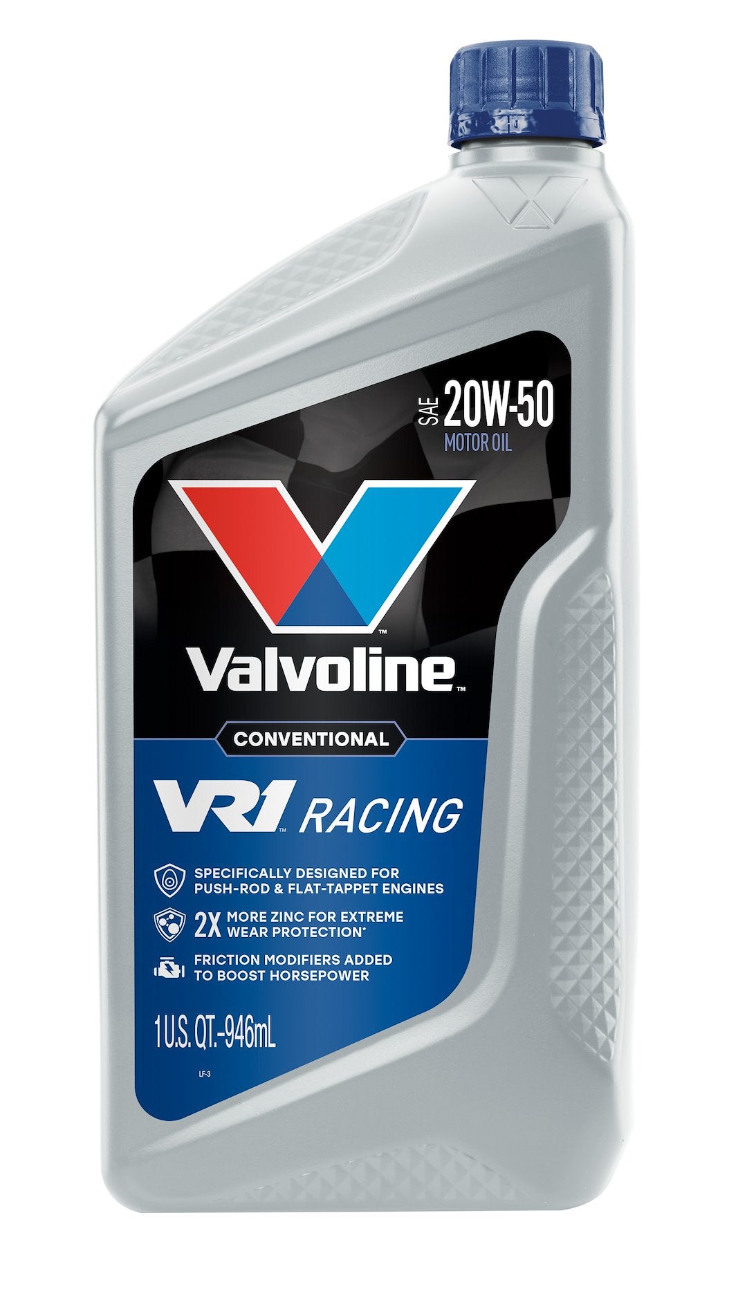 Valvoline VR1 Racing 20W-50 Motor Oil, 6 Quarts - High-Performance Synthetic Blend