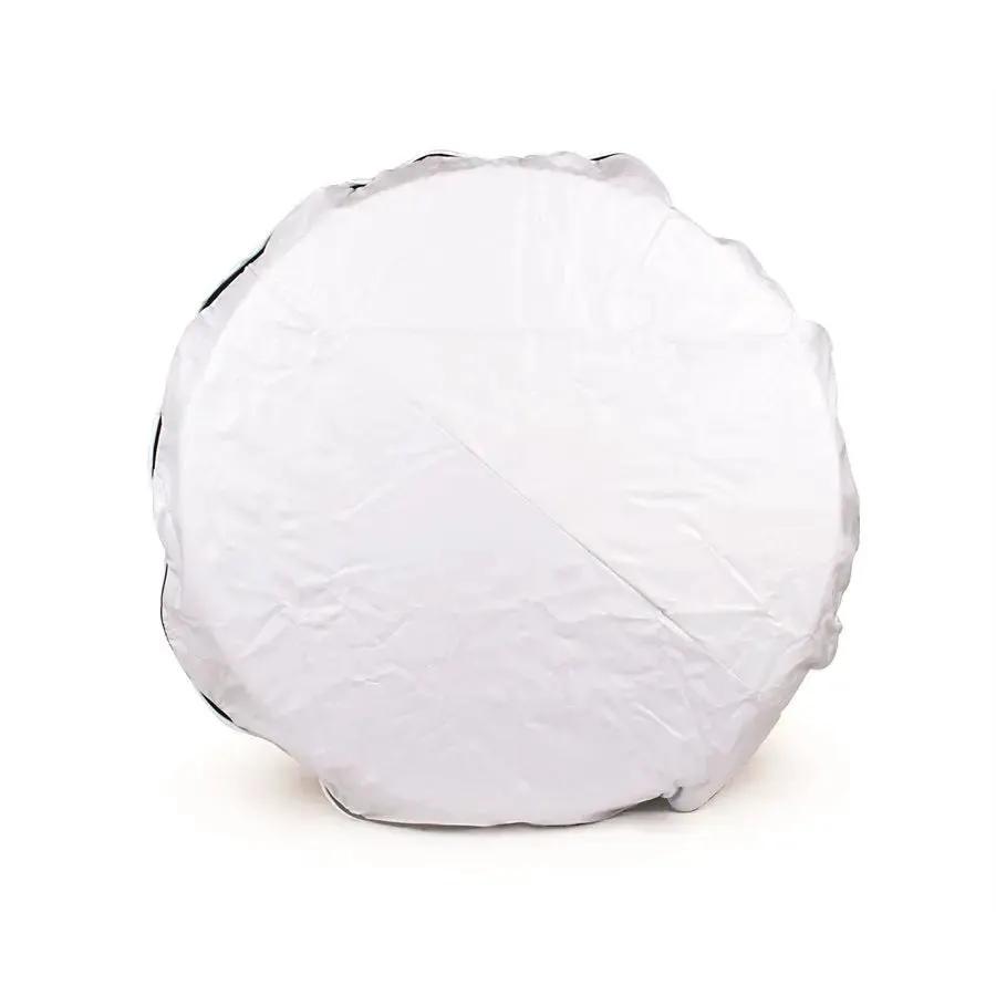 Camco 45346 27-inch White Spring Tire Cover for RV and Trailer Wheels by CAMCO
