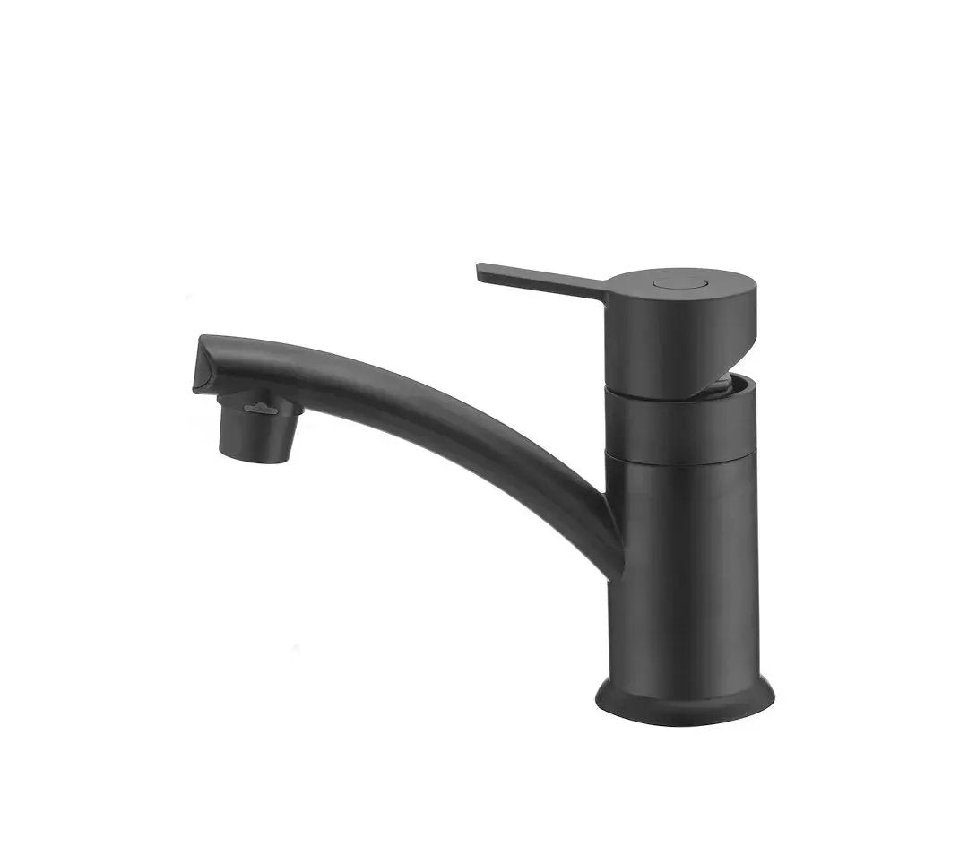 DURA FAUCET DFPL200MMB Modern Single Lever Center Set RV Lavatory Faucet by DURA FAUCET