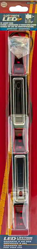 Optronics MCL97RK Red LED 3-Piece Identification Light Bar with Steel Housing