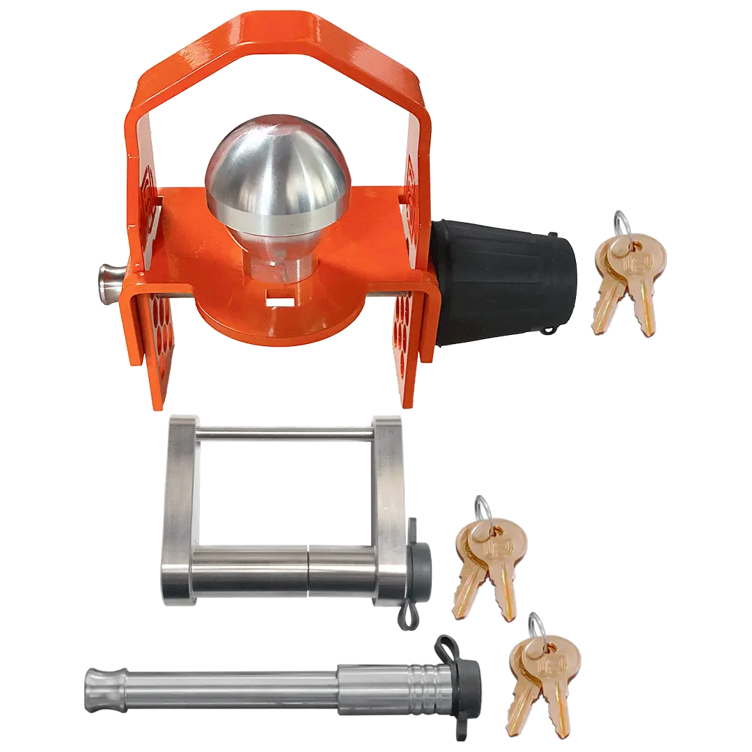 INFINITERULE 61637BX Coupler Lock & Receiver Lock for Secure Trailer Connection