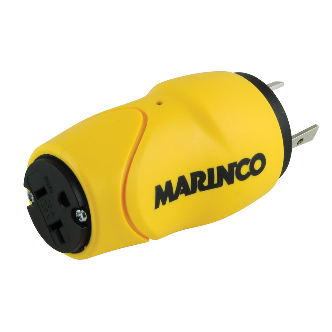 Marinco S3015 30-Amp Straight Adapter for RV and Marine Applications