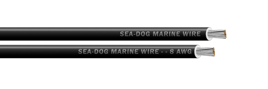 Sea Dog 8 AWG Black Primary Wire, 500 Feet – Durable Marine-Grade Cable for Reliable Power Distribution