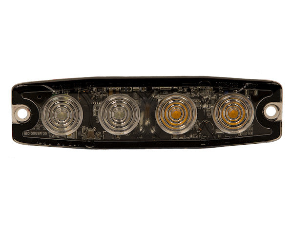 Buyers Prod Light Strobe 4-3/8 inch 4-LED Amber/Green (Part Number 8892250)