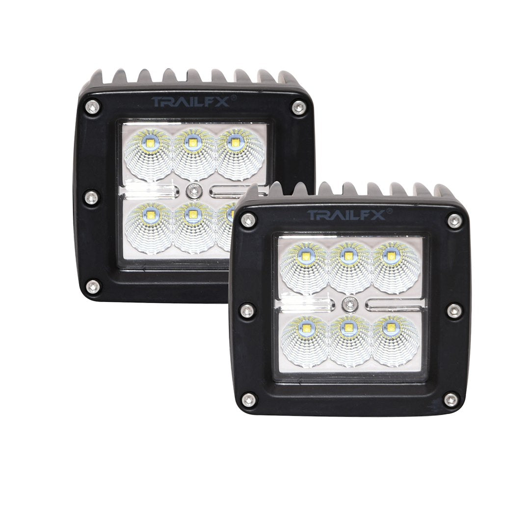 TRAILFX 3X2CFPR 3X2 Cube 6x3W Flood Pair