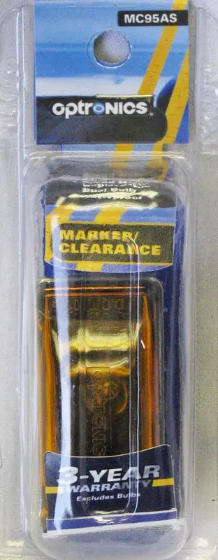 OPTRONICS MC95AS Sealed Steel Marker/Closure Light - Amber