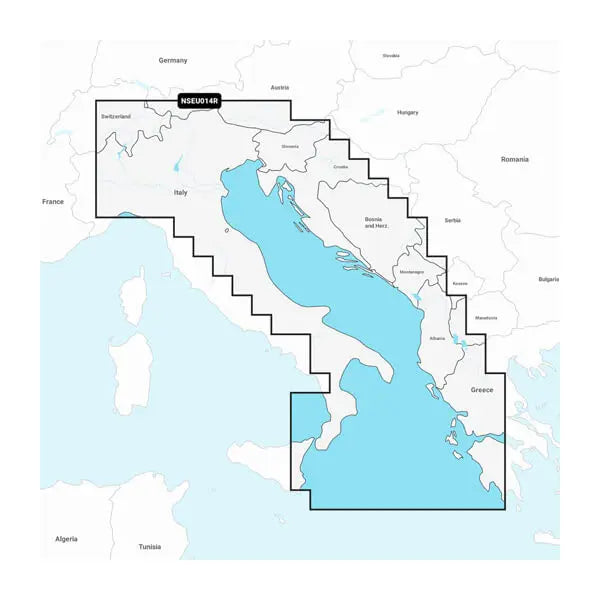 Garmin Carto Italy Adriatic Sea Marine Navigation Map - Part Number 010C123920