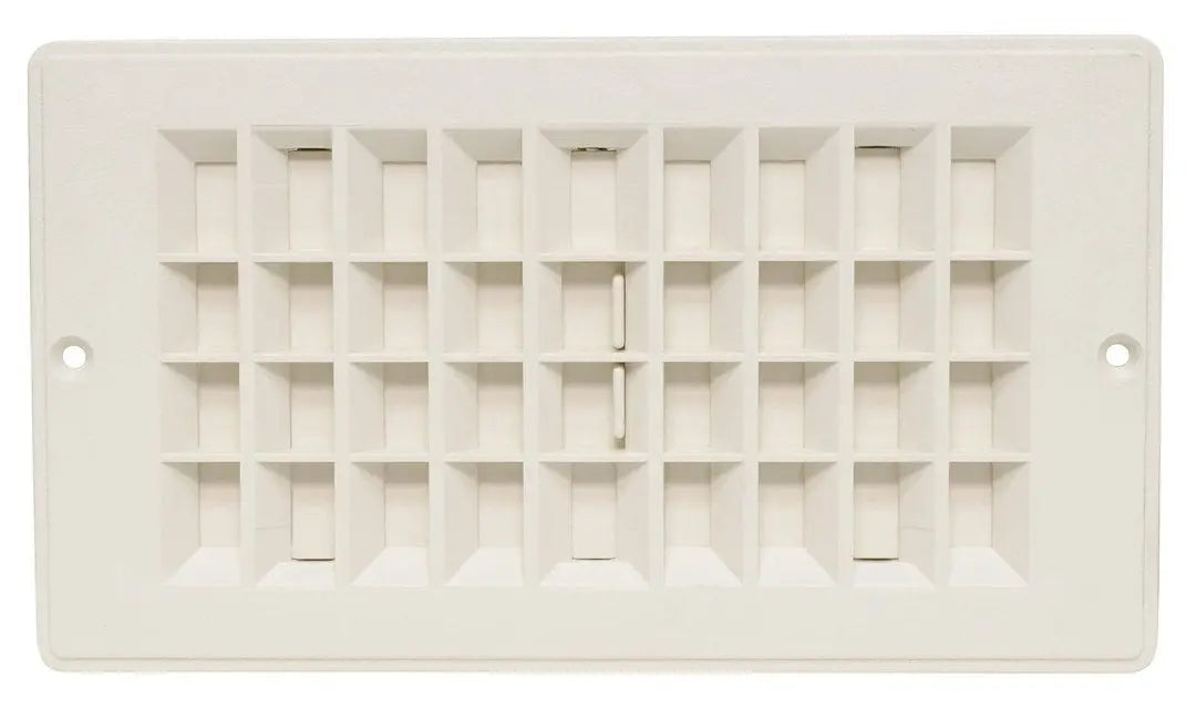 Vaterra LLC A103364VP 4' White Floor Register Damper for HVAC Systems
