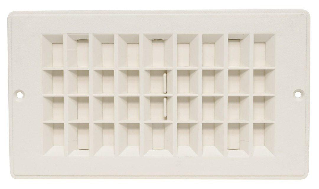Vaterra LLC A103364VP 4' White Floor Register Damper for HVAC Systems