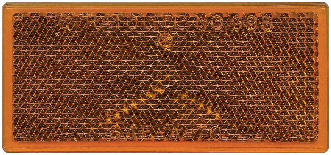 Peterson Manufacturing V483A 3-1/8 x 1-3/8 Inch Rectangle Reflector