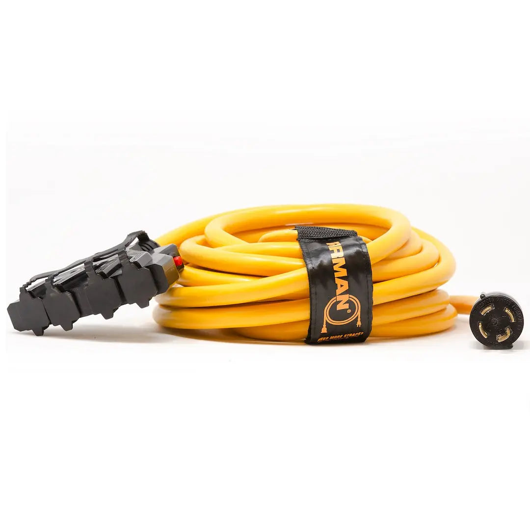 FIRMAN POWER L14-30P to 4x5-20R Power Cord, 25 ft (Part Number 1120)