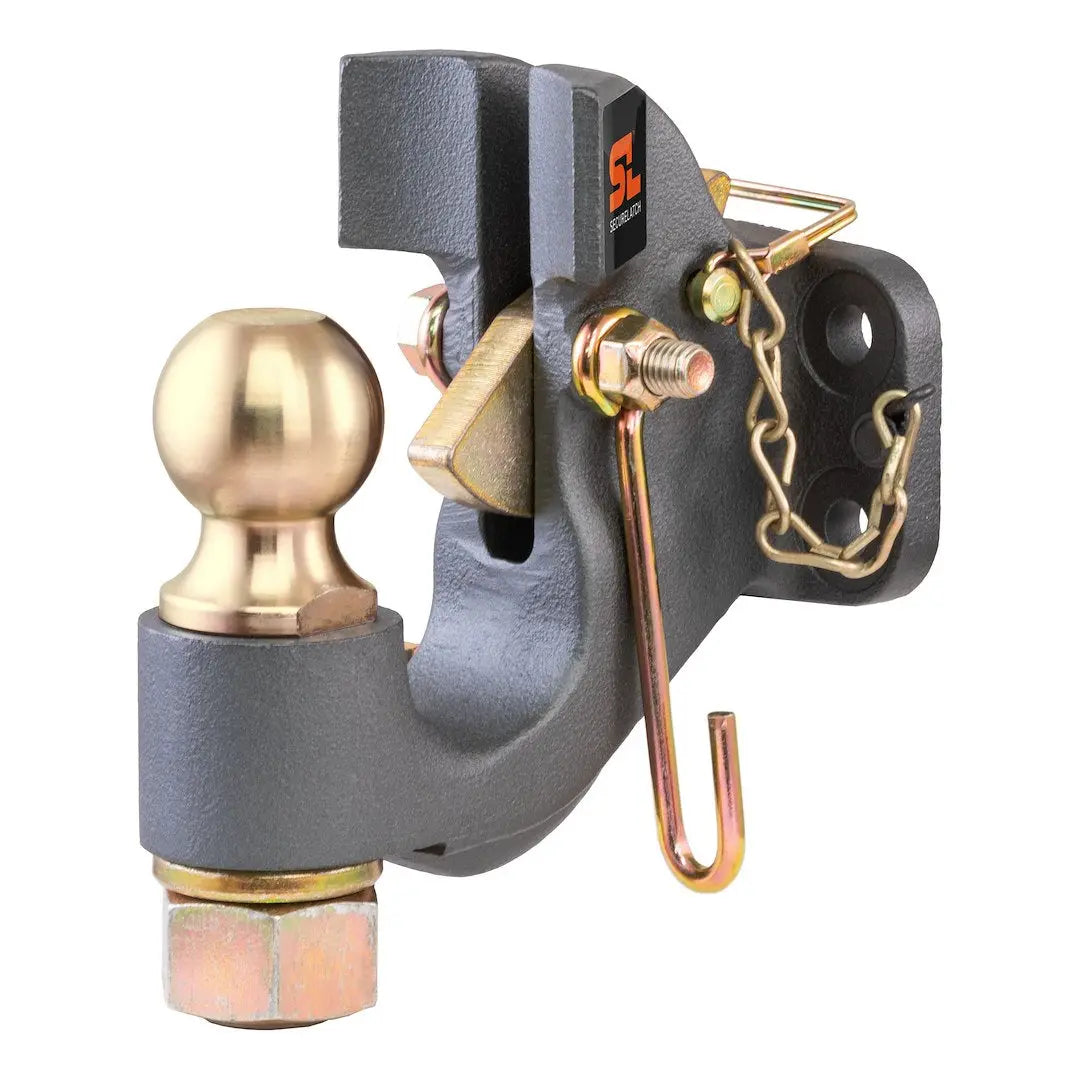 CURT Manufacturing SecureLatch Ball & Pintle Hitch (2 Inch) – Part #48411