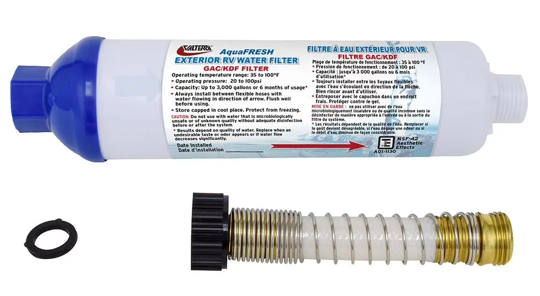Valterra LLC Inline Water Filter with Connectors - Model A011131VP