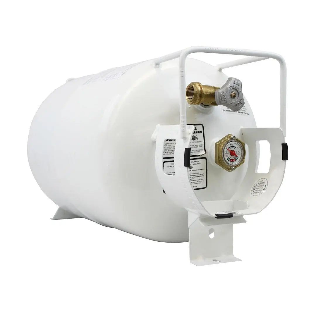 Flame King YSN301HZL 30 lb Horizontal Propane Cylinder for Outdoor Cooking and Heating