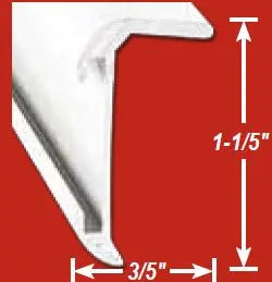 AP Products Corner Mold C. White 16' for Durable Corners and Edges