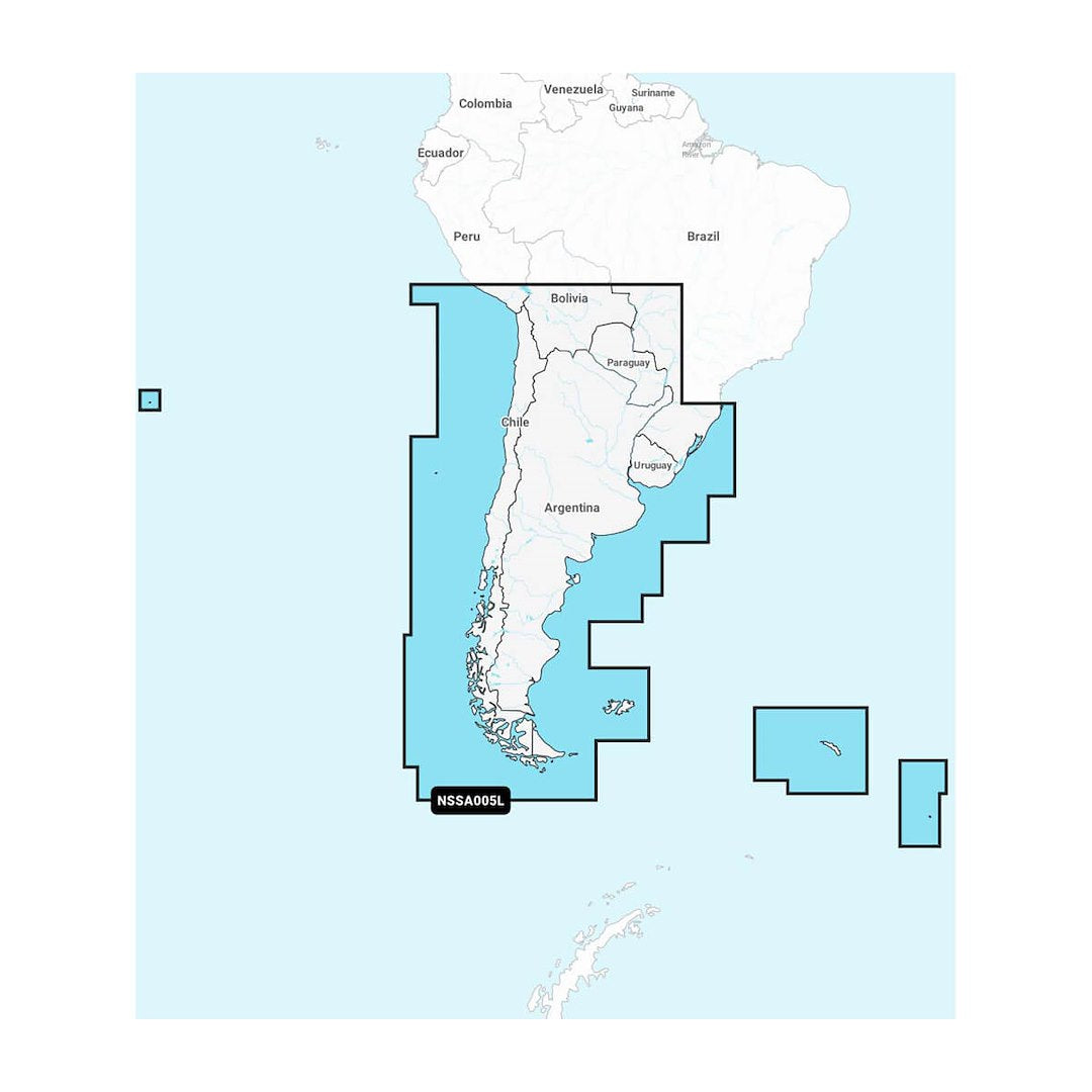 Garmin Carto Chile, Argentina & Easter Island Map Card Part Number 010C128620