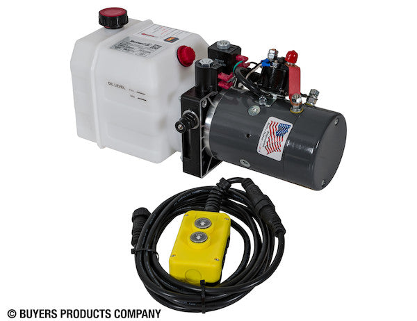 Buyers Products PU642A 4-Way DC Power Unit - Electric, 0.75 Gallon Capacity