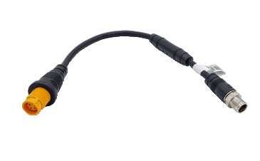 Simrad 0016448001 Ethernet Adapter Cable, Green M12 Male