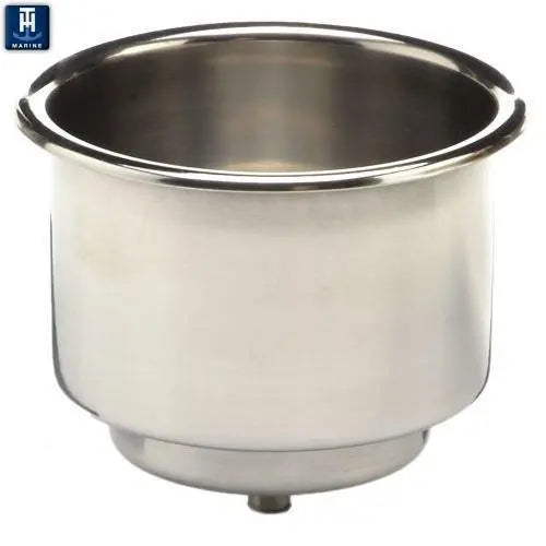 T-H Marine Stainless Steel Cup Holder - Model LCH1SSDP for Marine & Boat Use