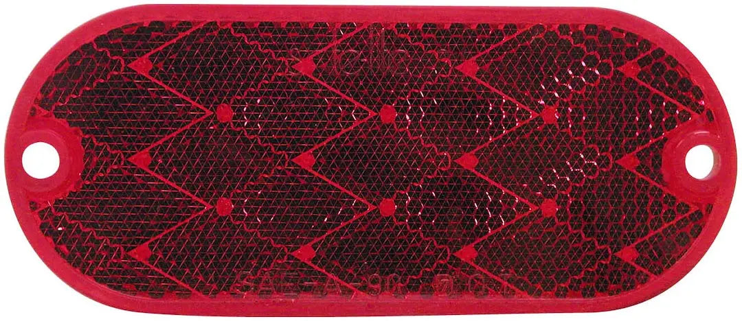 Peterson Manufacturing V480R 2-Pack Red Reflectors for Enhanced Visibility