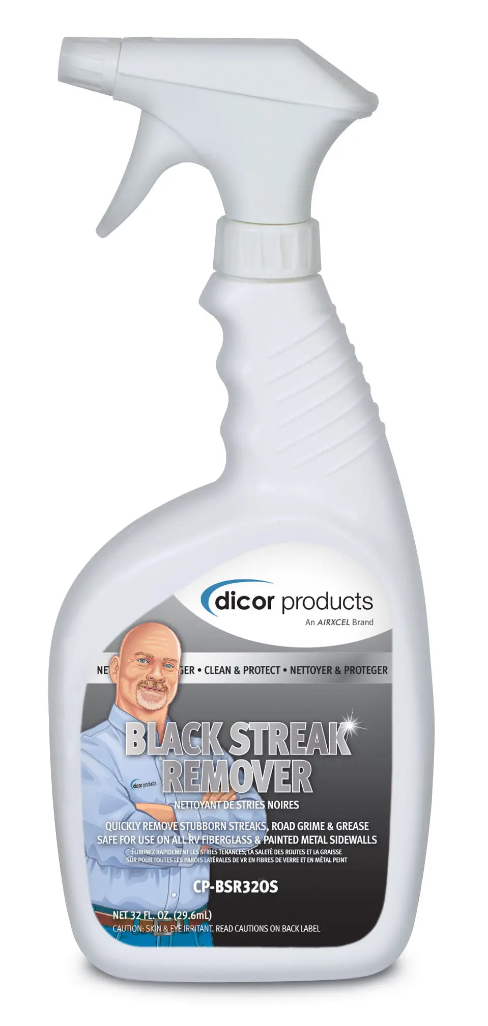 Dicor Corp Black Streak Remover 32 oz Spray - Effective Roof and Surface Cleaner