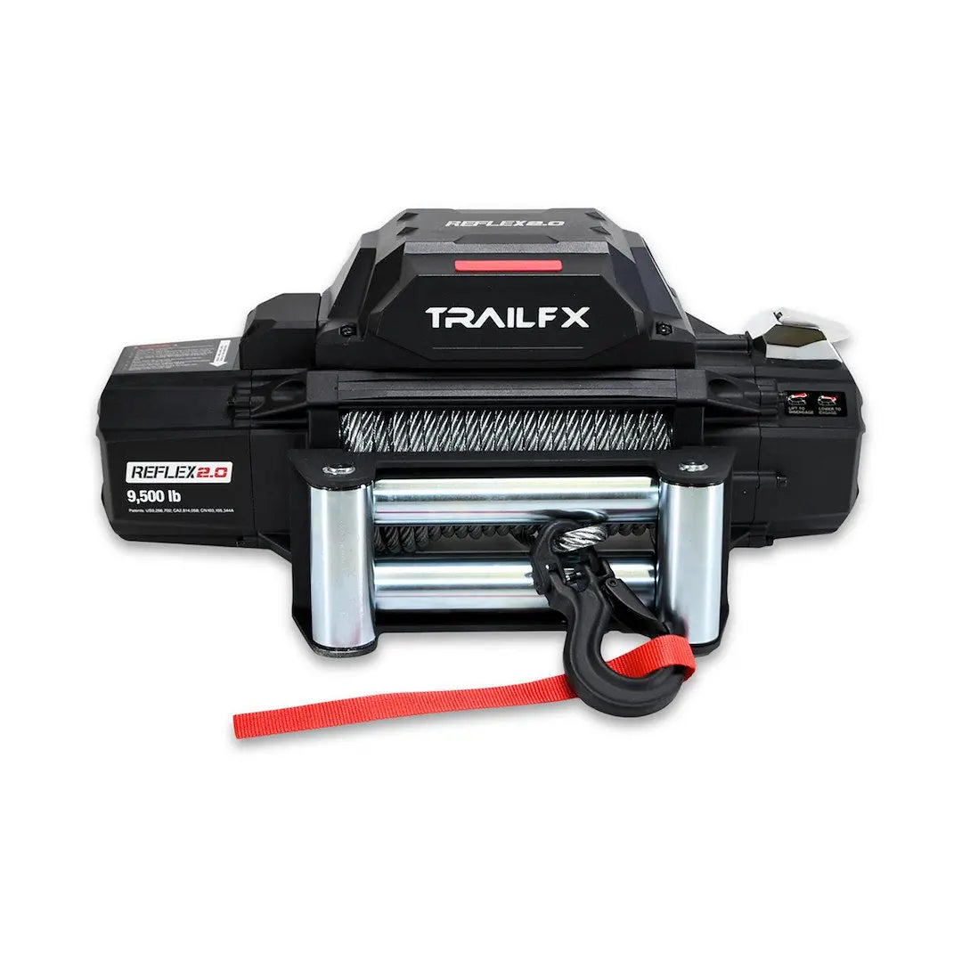 TrailFX Reflex 2.0 Winch 9.5K Wire - Heavy Duty Off-Road Recovery Equipment