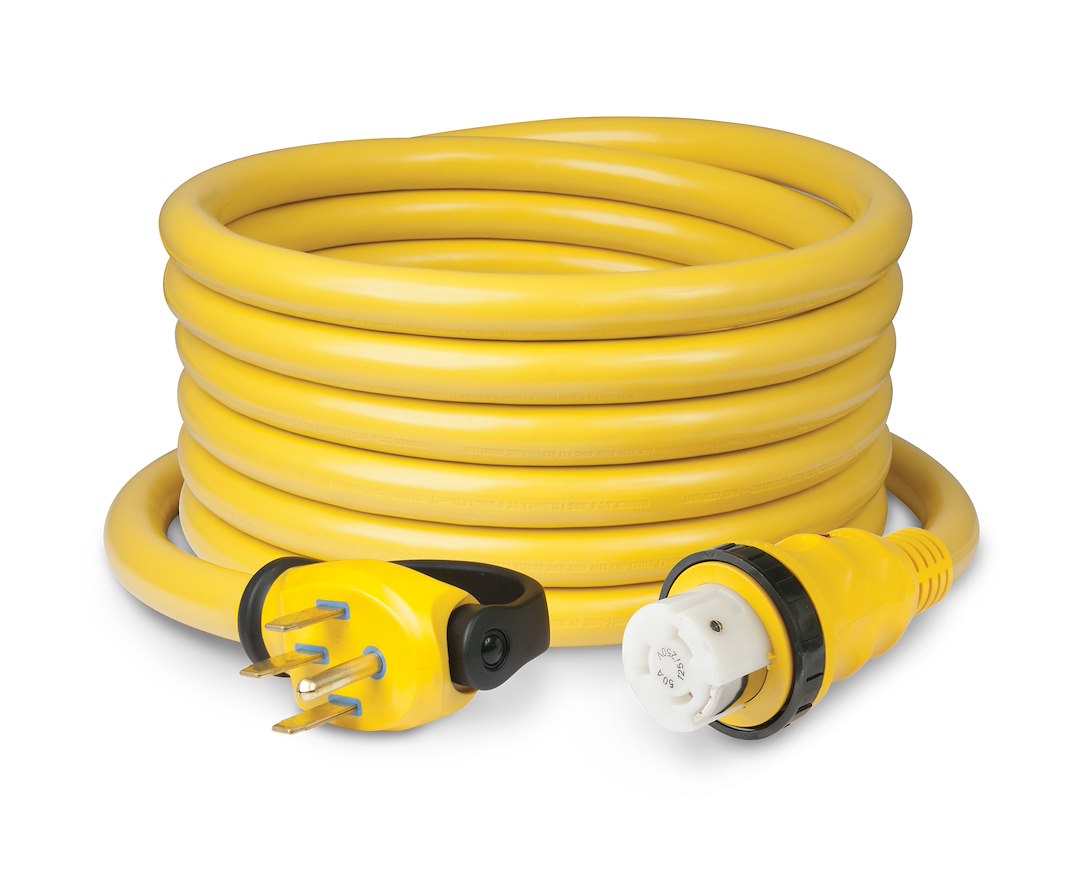 Marinco 6152SPPRV2 50 Amp 25-foot Cordset with LED Indicator