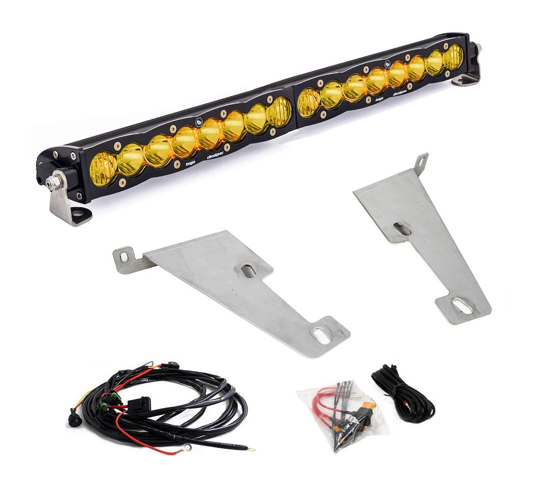 Baja Designs 448077 20-Inch S8 LED Light Bar Kit for 2022 Toyota Tundra, Behind-Grille Mount