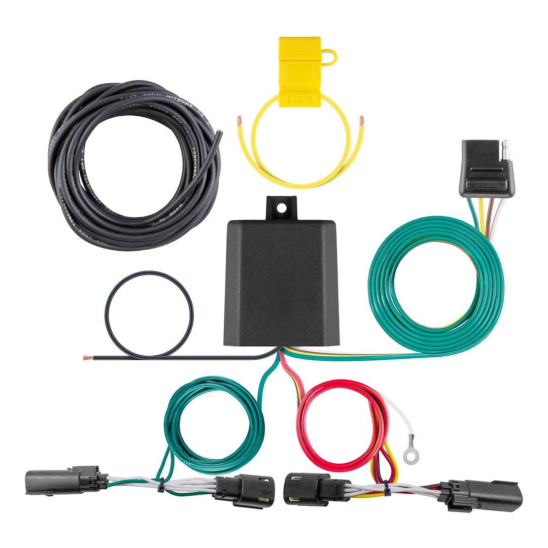 CURT Manufacturing Custom Wiring Harness 4-Way Flat O - Reliable Trailer Lighting Connection