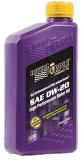Royal Purple Canadian SAE 0W-20 Motor Oil Quart Bottle Part #21020