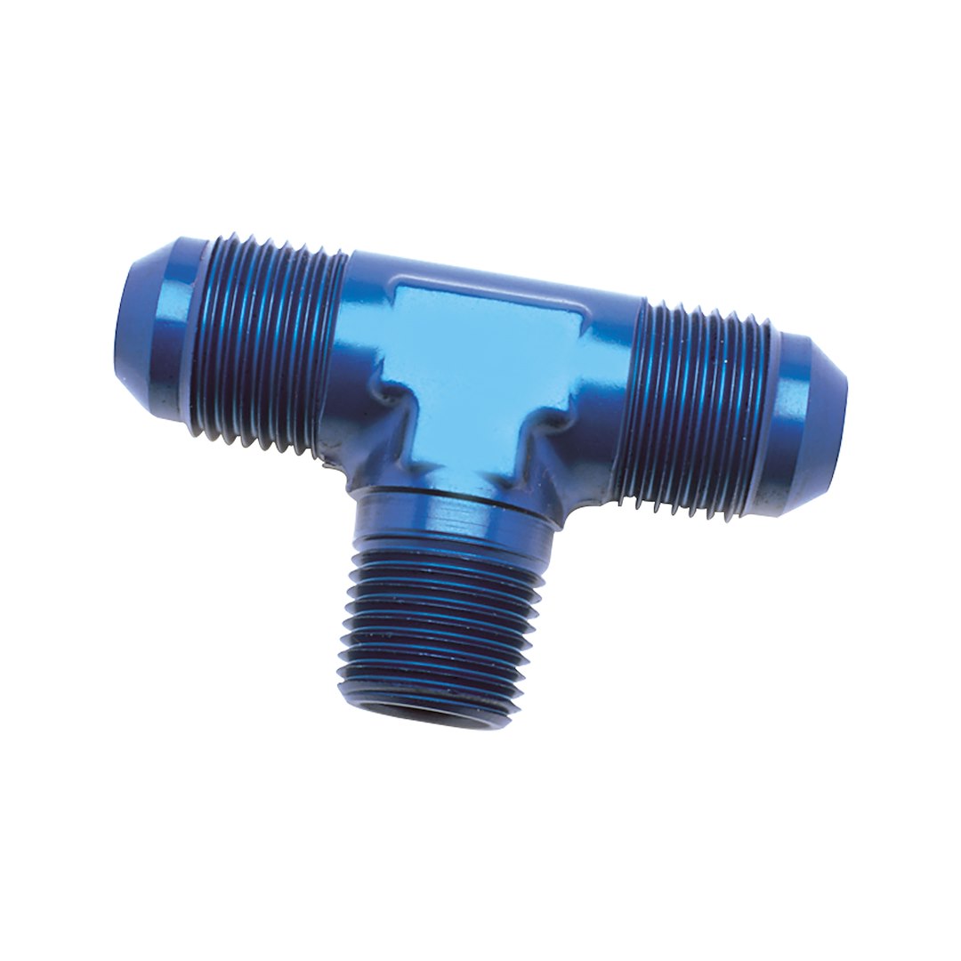 SpeedFX 560325 Blue Flare to Pipe Tee - 3ANX1/8 NPTF