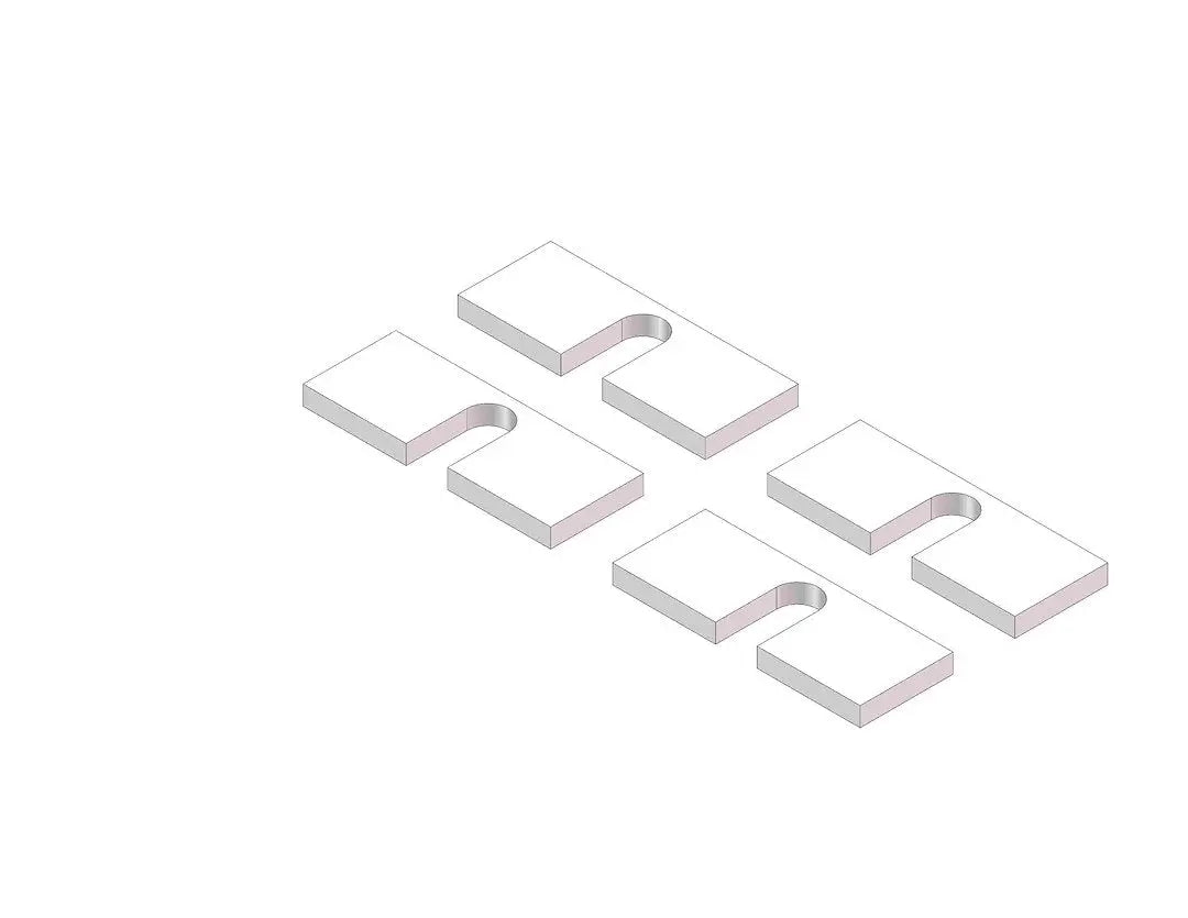 Husky Towing Base Rail Spacer Kit (Part Number 31419)