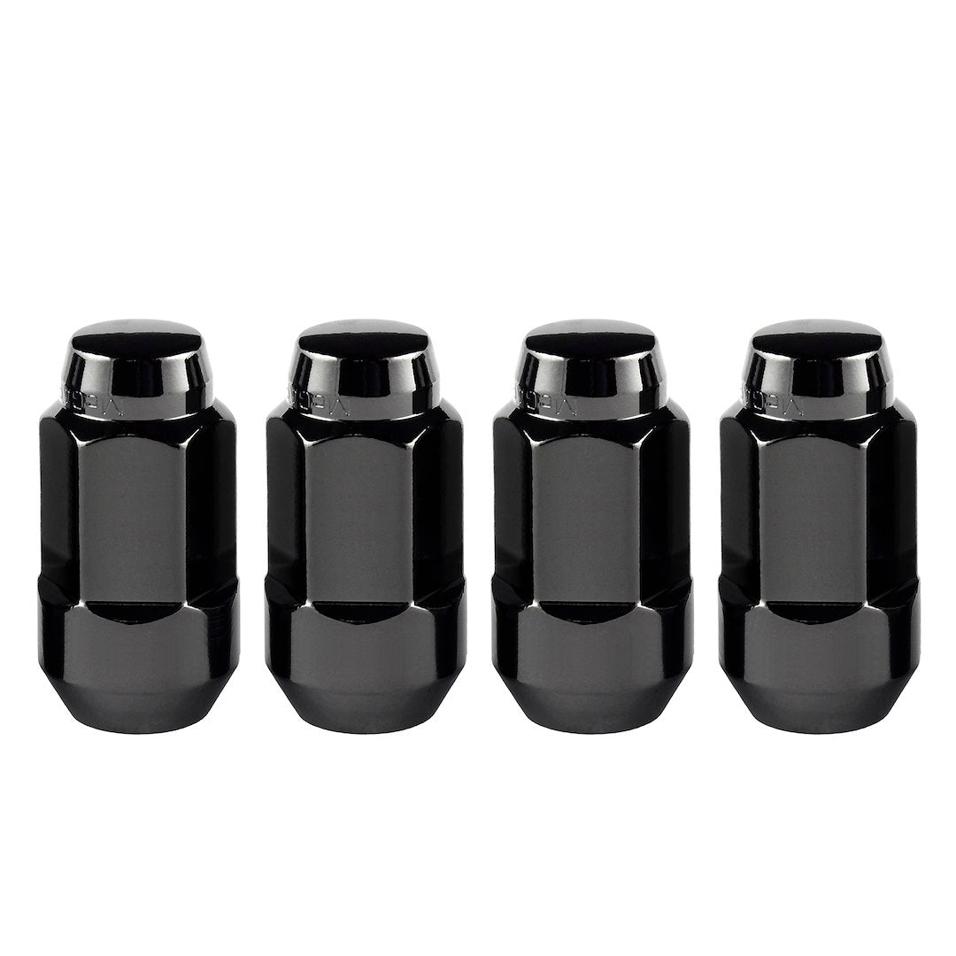 MCGARD BulgeNut 4-Pack 1/4 x 1.5 Inch Black